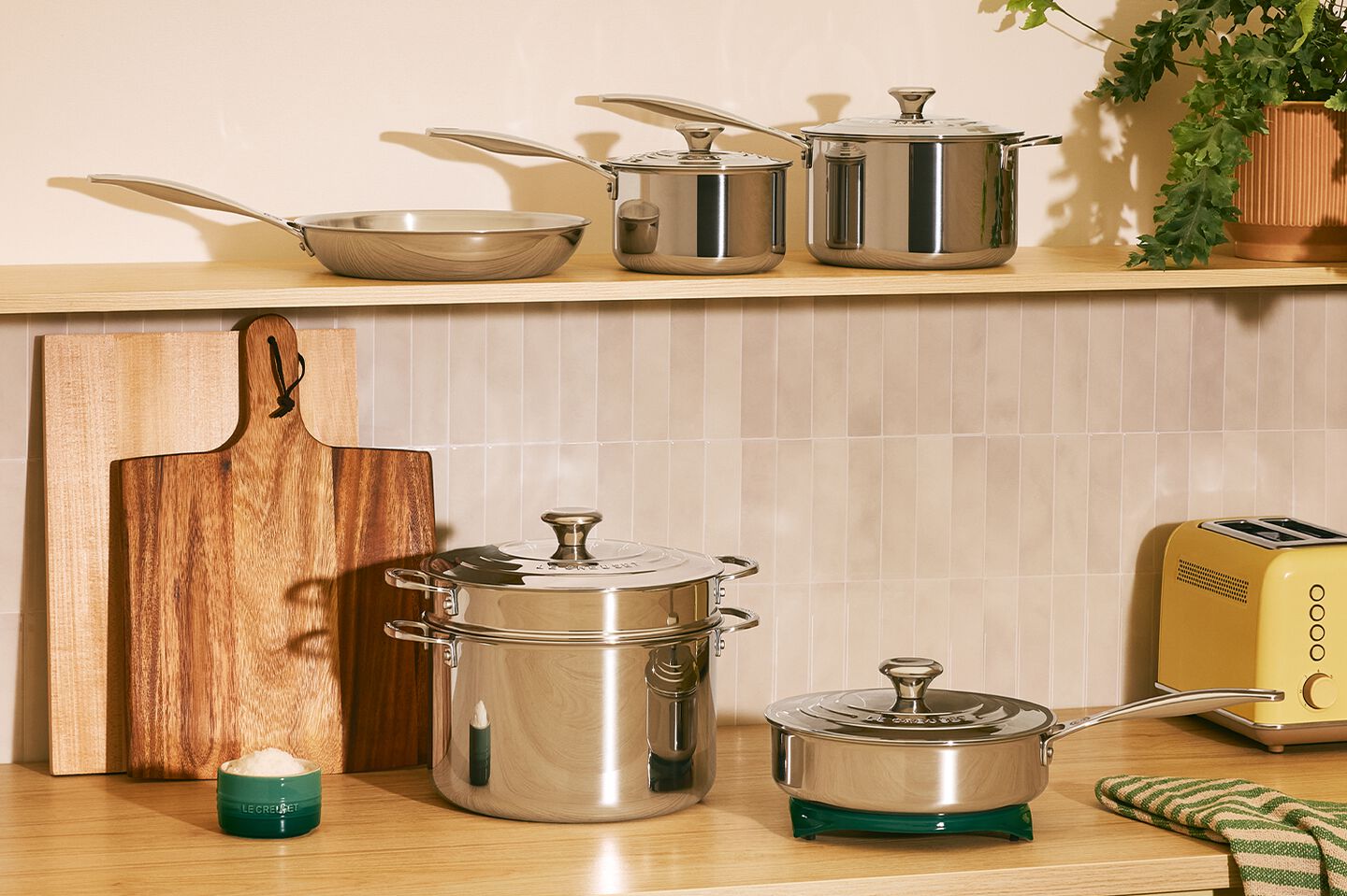 10-Piece Stainless Steel Cookware Set