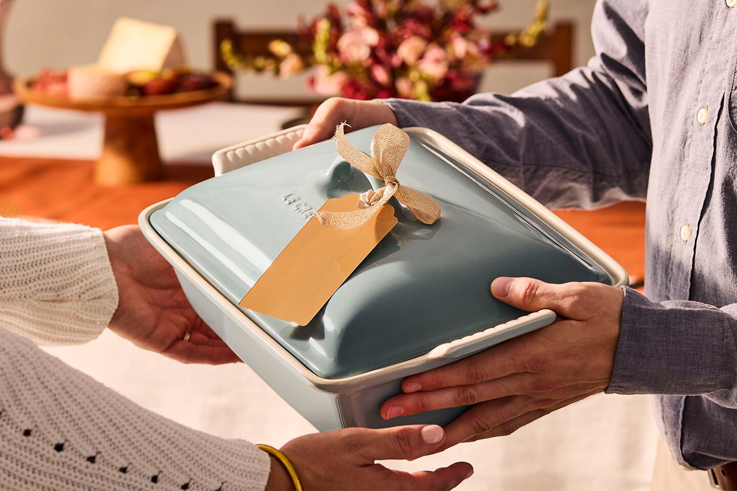 Plat rectangulaire couvert