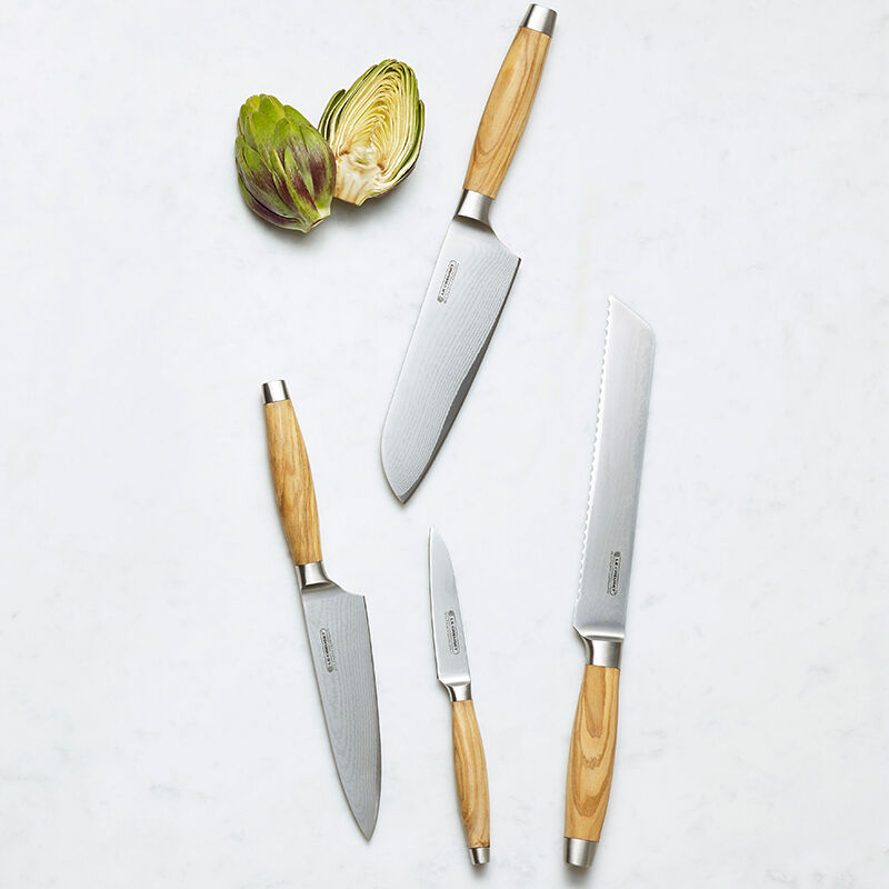 Set of 6 Knives with Olive Wood Handle | Le Creuset