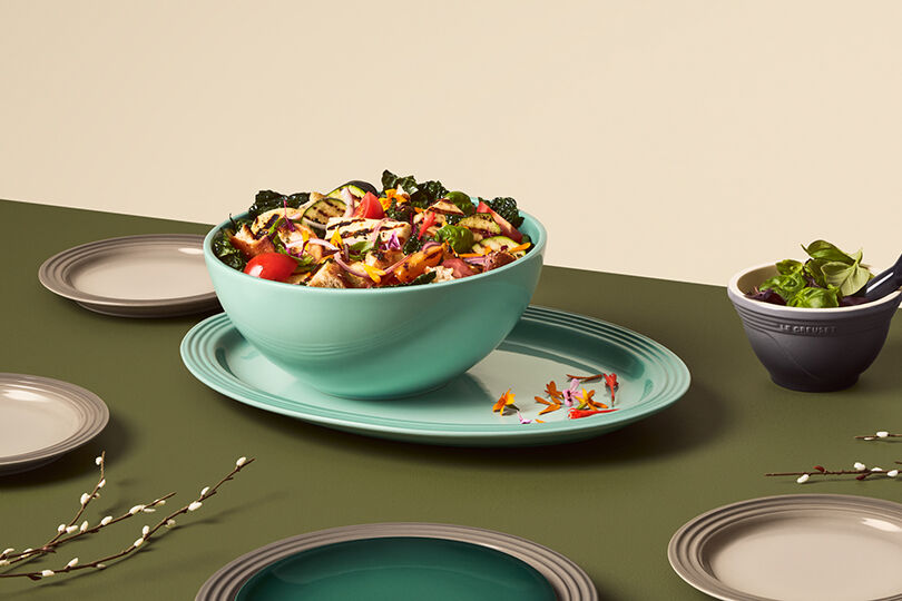 食器 LE CREUSET Wood Salad Bowl 21cm Classic Stoneware Serving Bowl | Le Creuset