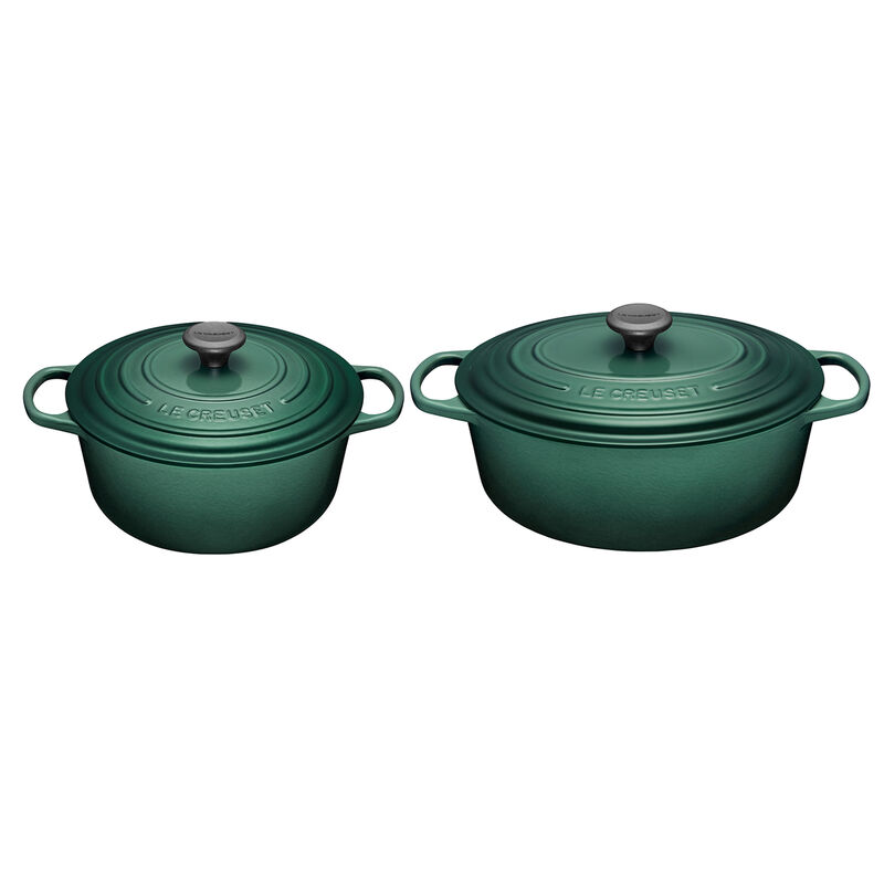 Set of 2 Dutch Ovens and French Ovens Le Creuset