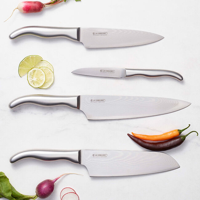 Le Set Asiatique de 3 couteaux : Couteau d'Office, Santoku