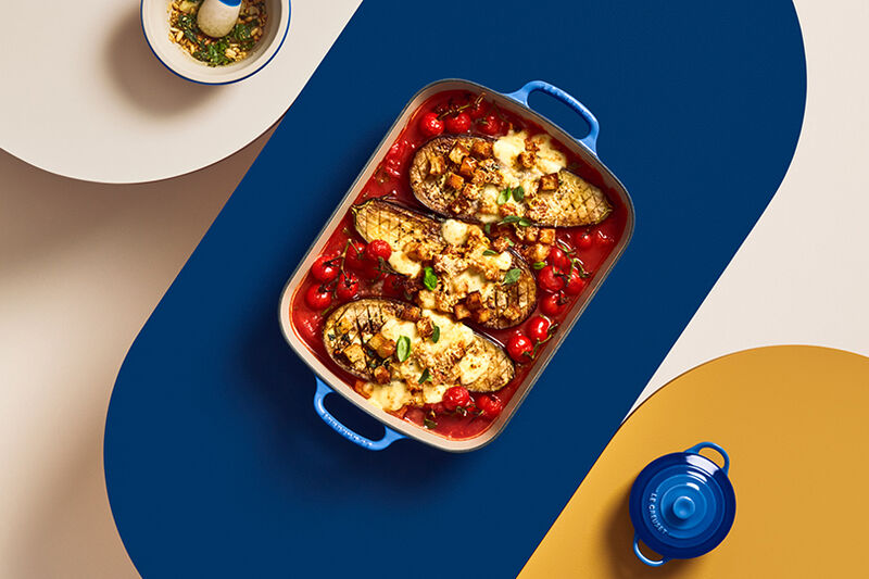 Roasted Eggplant in Tomato Sauce with Fresh Mozzarella Recipe Le