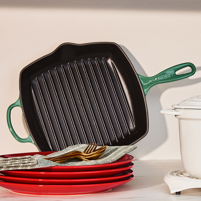 Creuset Grill Cleaning Cast Iron Griddle Pan Enamel Cookware Pros