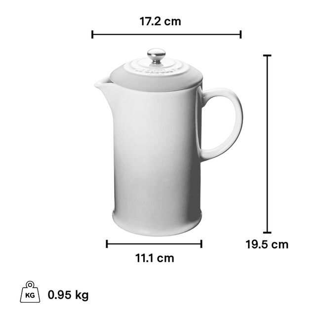Le Creuset Coffee Press – Cafetiere 1 Litre – Rhone – Rewards Shop