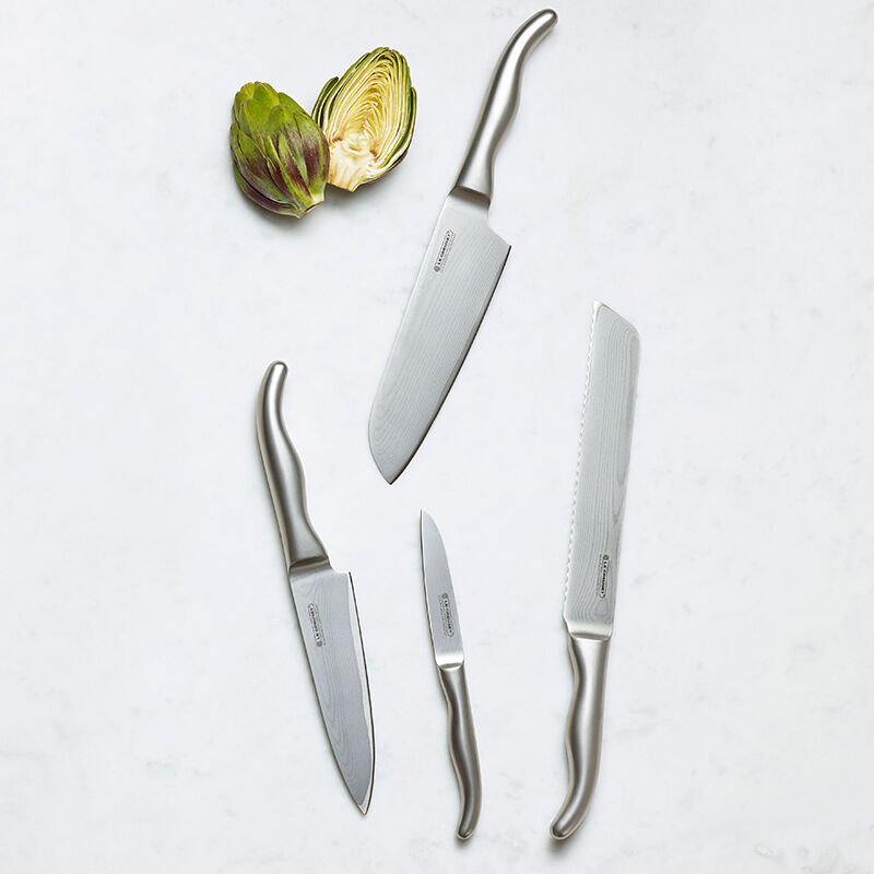 Set of 3 Knives with Stainless Steel Handle Le Creuset