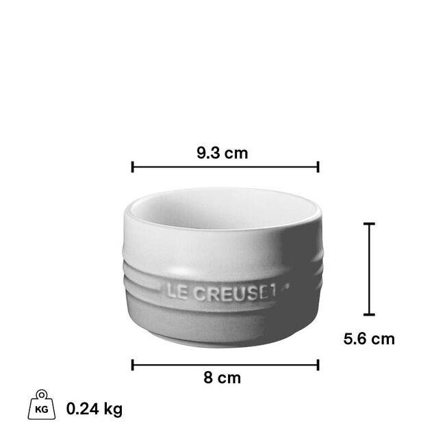 Lot De 4 Ramequins En Céramique Le Creuset – Vert Chasseur Foncé, Neufs