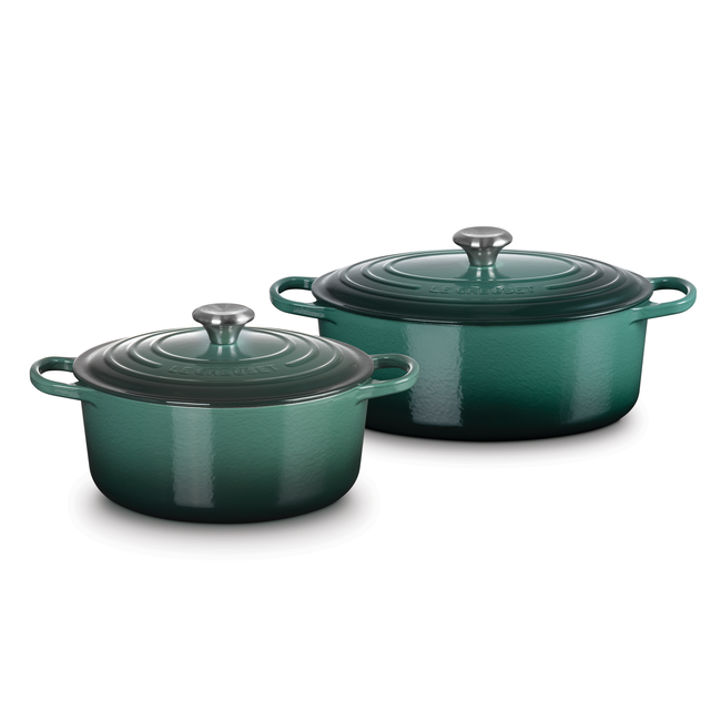 Cocotte En Pierre Noire KASANOVA 22cm - Anti-adhésive, Pour Induction, Poignées Effet Bois