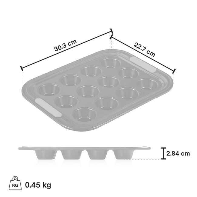 Heavy Gauge Metal Mini Muffin Tray Le Creuset