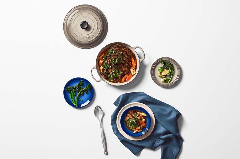 Braised Brisket with Winter Vegetables and Horseradish Gremolata