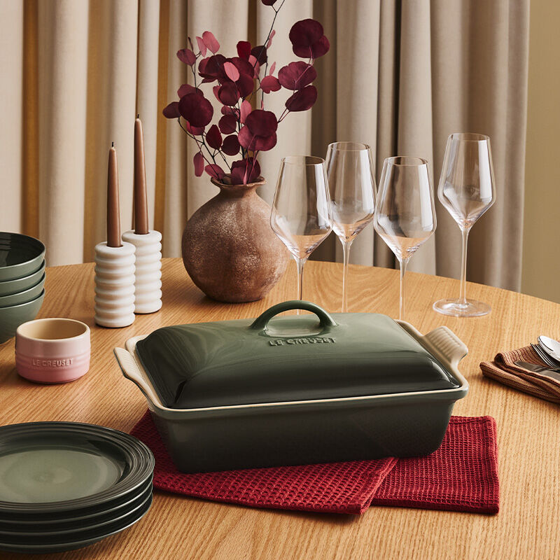 Stoneware Rectangular Casserole Dish with Lid | Le Creuset