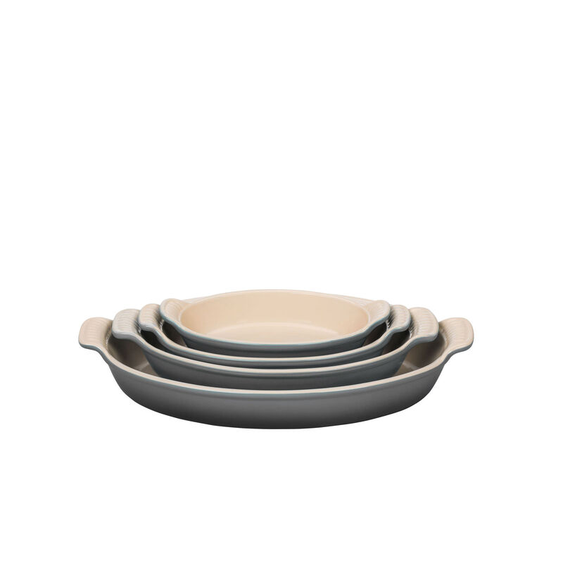 4Piece Stoneware Oval Au Gratin Set Le Creuset