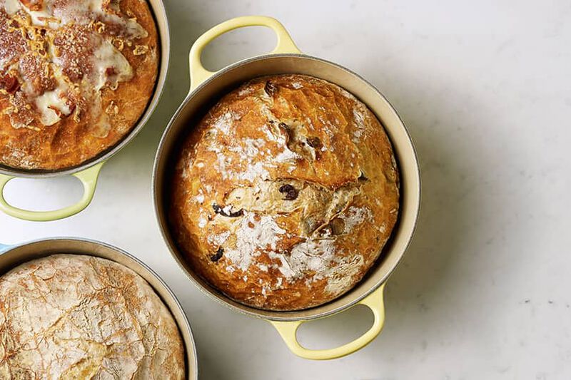 Olive & Rosemary No Knead Bread Recipe Le Creuset