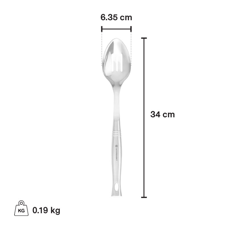 Warmhm - Lot De 3 Cuillères à Fentes En Inox, Ergonomiques Et Faciles à Nettoyer, Pour Salade, Desserts, Apéritifs - 7