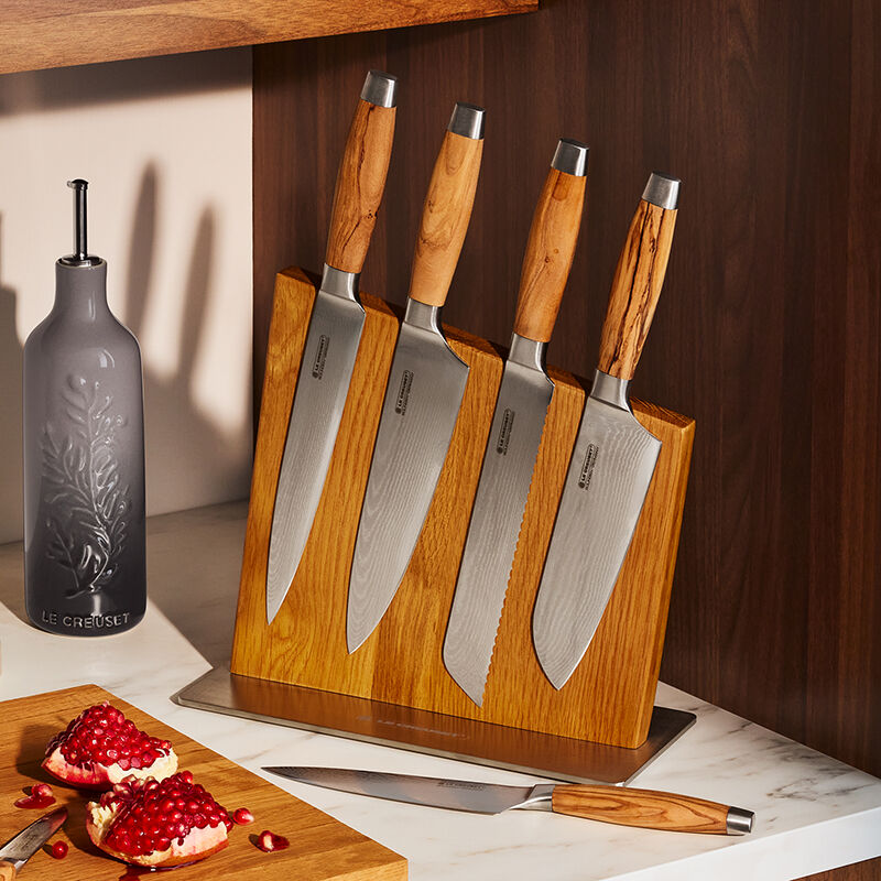 Set of 6 Knives with Olive Wood Handle | Le Creuset