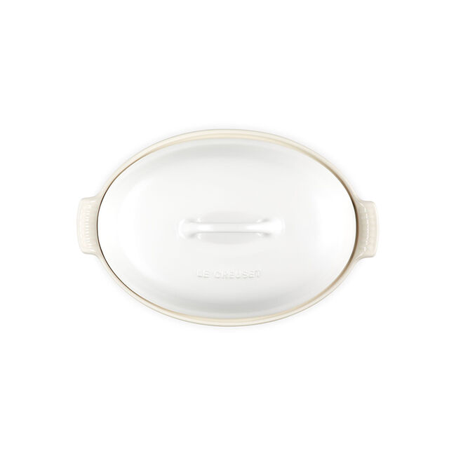 Heritage Oval CasseroleMatte White, view 4