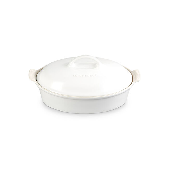 Heritage Oval CasseroleMatte White, view 1