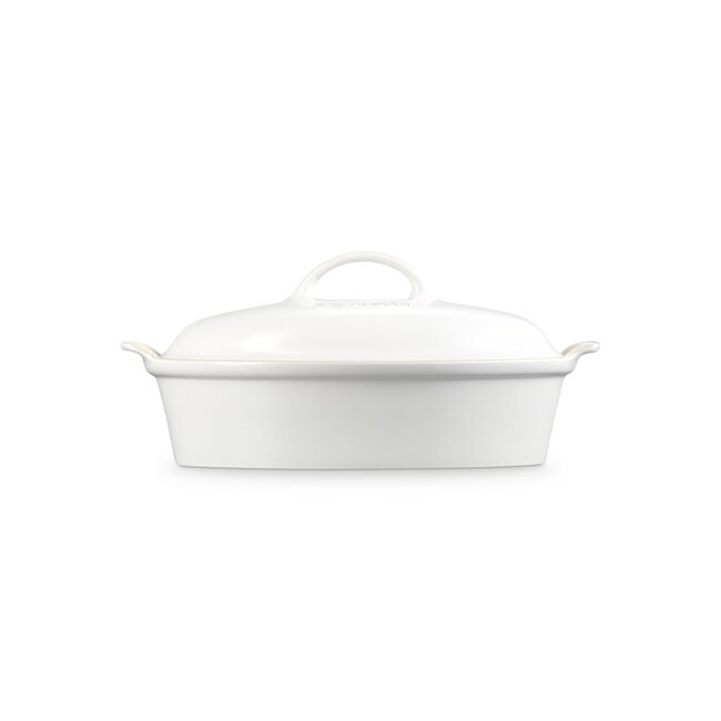 Heritage Oval CasseroleMatte White, view 3