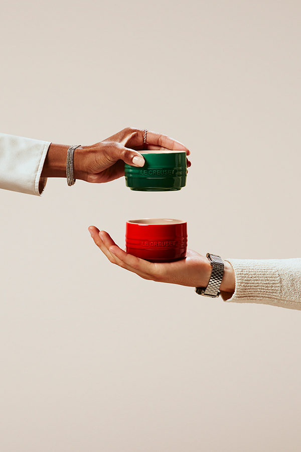 Ensemble de deux ramequins empilables