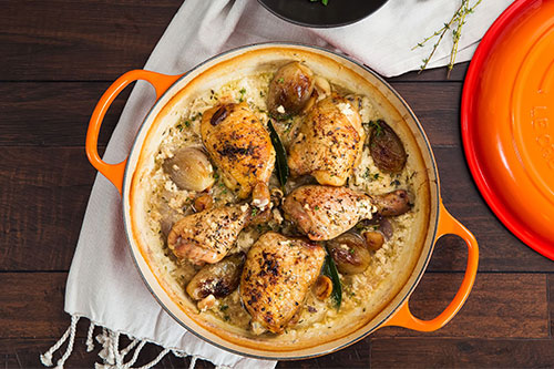 Provençal Braised Chicken in Milk