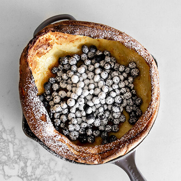 Crêpes à la danoise aux bleuets