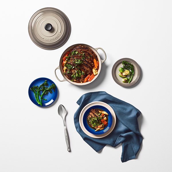 Braised Brisket with Vegetables and Horseradish Gremolata