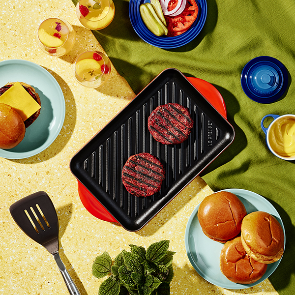 Burgers grillés végétaliens
