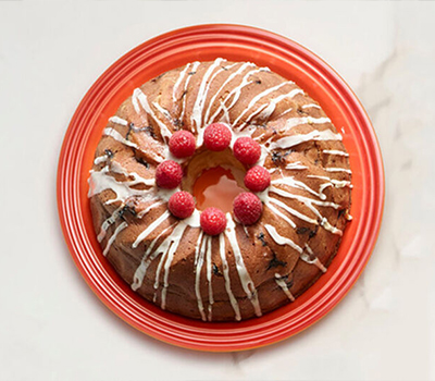 Kouglof aux framboises et à l’orange