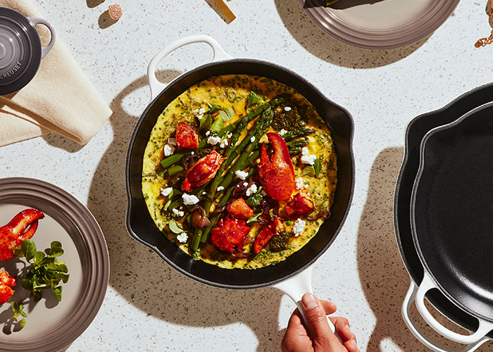 Omelette au Homard et aux Asperges