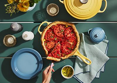 Tomato and Herb Tart with Parmesan Crust