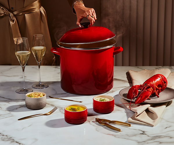 Homard bouilli avec beurre