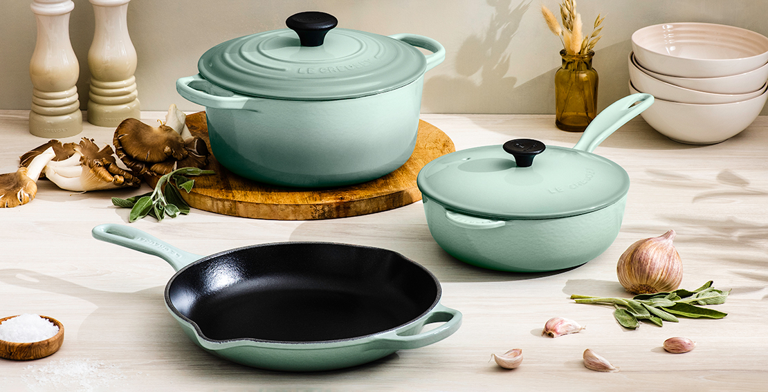 5-Piece Enamelled Cast Iron Set - Dutch Oven