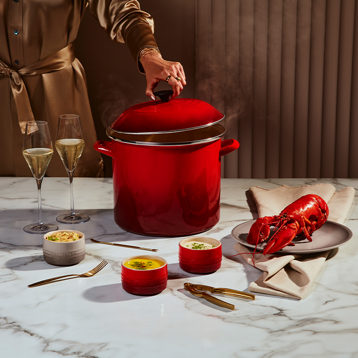 Homard bouilli et trilogie de beurres