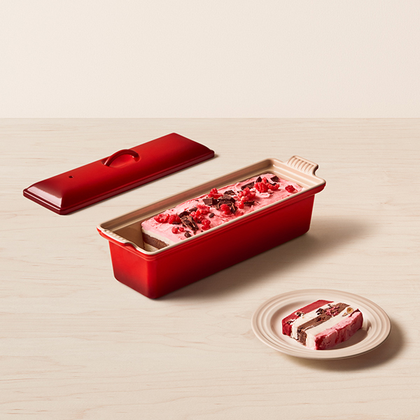 Layered Sorbet and Ice Cream Terrine