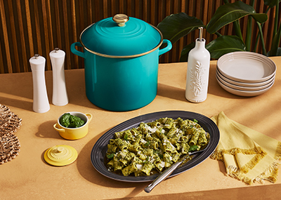 Pasta with Garden Herb Pesto