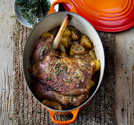 Jarret d’agneau rôti