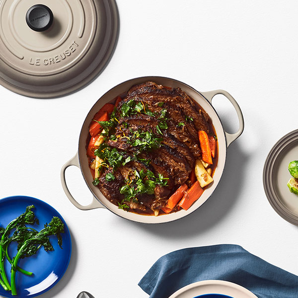 Pointe de Poitrine (brisket) avec Légumes d’Hiver et Gremolata au Raifort