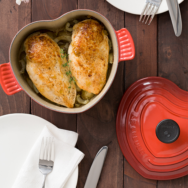 Fig and Goat Cheese Stuffed Chicken Breast with Fennel and Potatoes