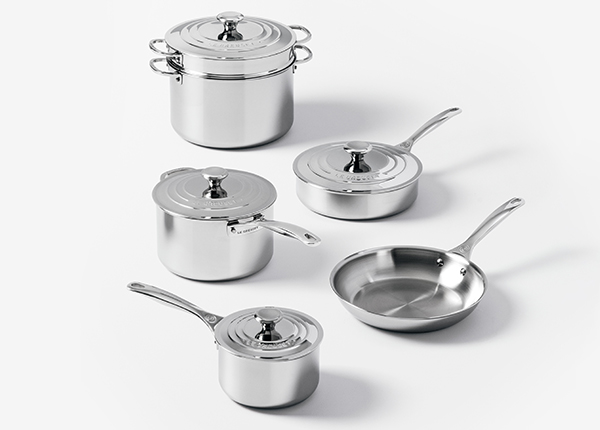 10-Piece Stainless Steel Cookware Set