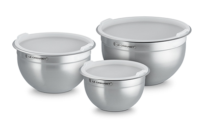 Set of 3 Stainless Steel Mixing Bowls
