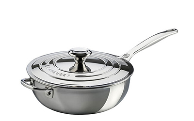 Sauteuse du chef en acier inoxydable