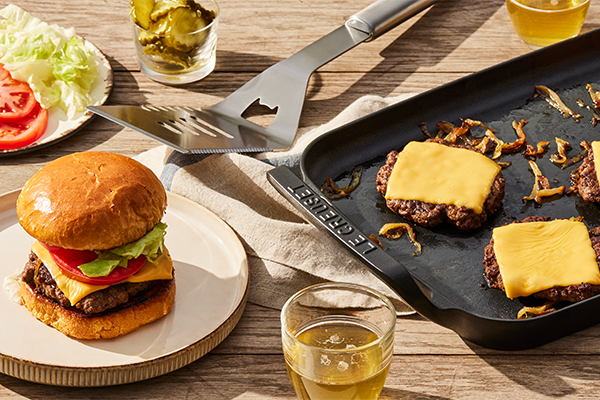 Smash Burgers with Caramelized Onions