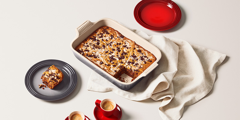Blondies sans gluten à la citrouille, au chocolat et au tahini