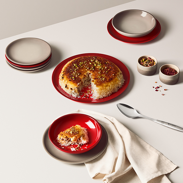 Crispy Iranian Rice with Saffron and Rose (Tahdig)