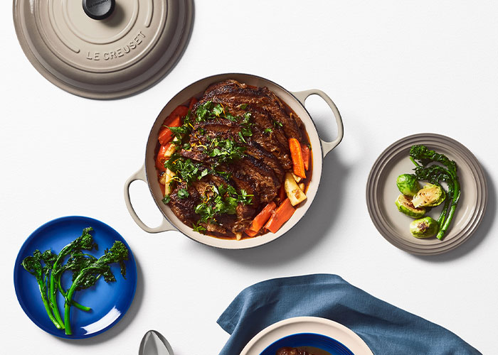 Pointe de Poitrine (brisket) avec Légumes d’Hiver et Gremolata au Raifort