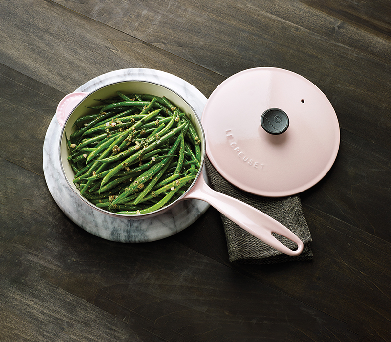 Haricots verts à la moutarde forte
