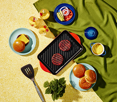 Burgers grillés végétaliens