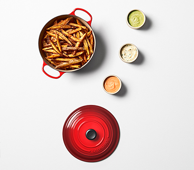 Pommes Frites et trois trempettes