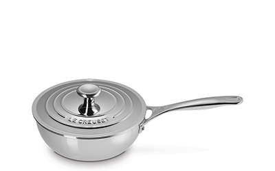 Sauteuse du chef en acier inoxydable