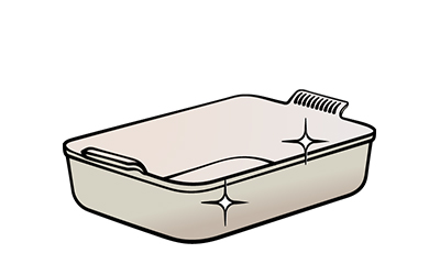 Plat rectangulaire profond